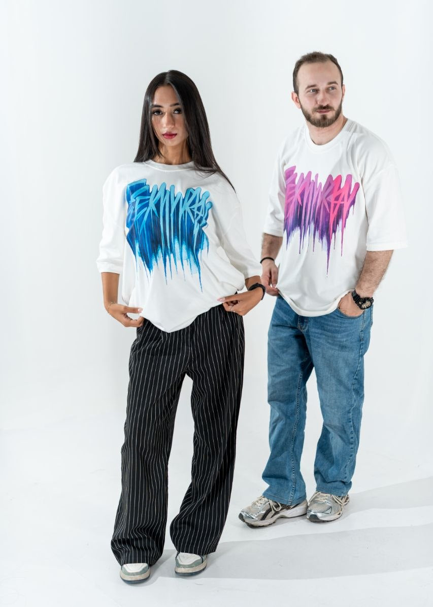 Drip Graffiti Oversized Tee