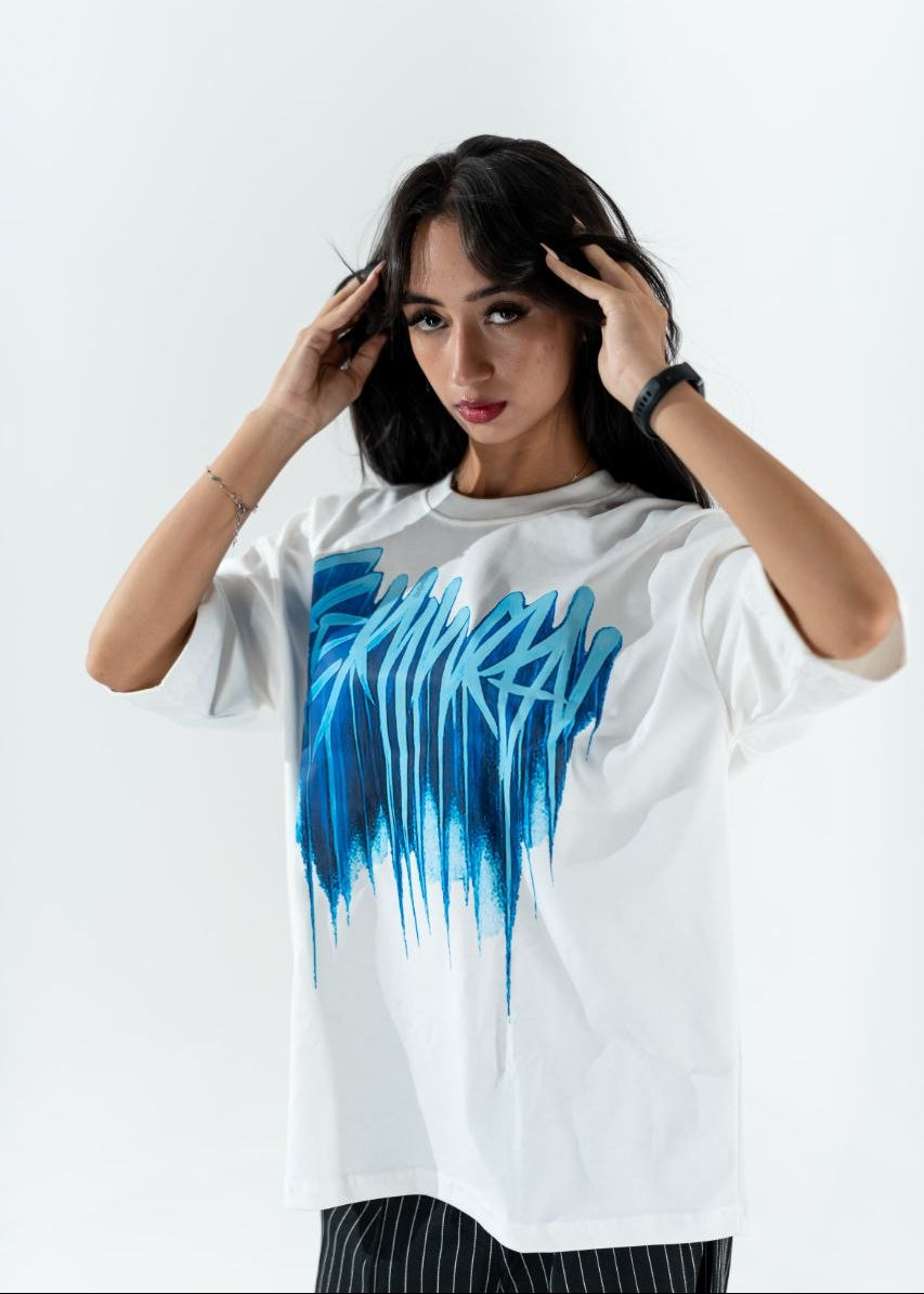 Drip Graffiti Oversized Tee
